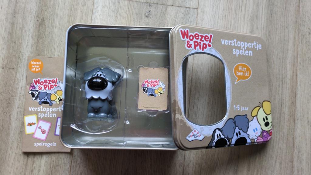 Woezel & Pip Verstopspel in blik (1-5 jaar), Hobby en Vrije tijd, Gezelschapsspellen | Bordspellen, Ophalen, Gebruikt, Een of twee spelers