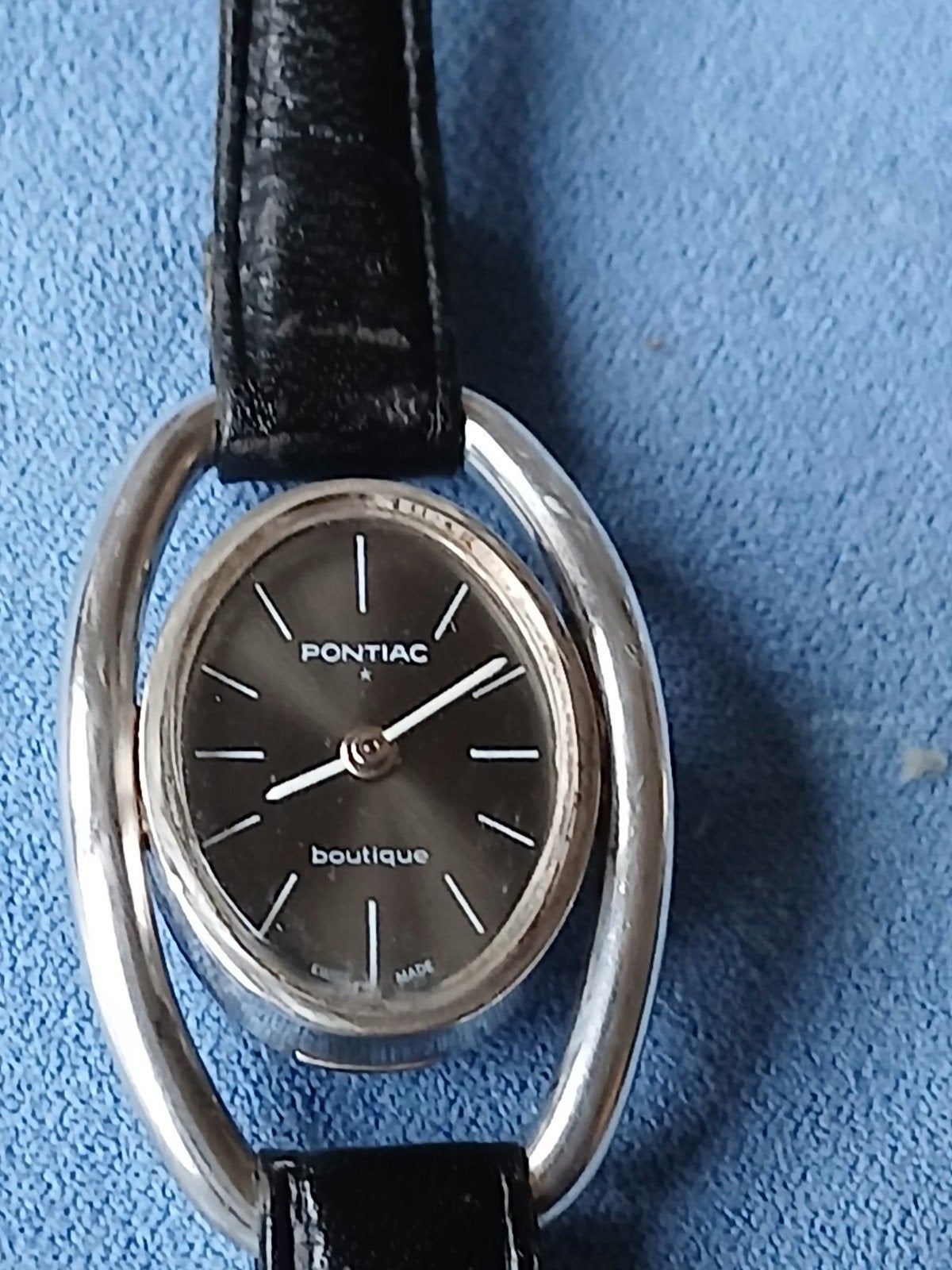 Zilveren Pontiac Boutique Polshorloge Jaren '50, Sieraden, Tassen en Uiterlijk, Overige merken, Polshorloge, Ophalen of Verzenden