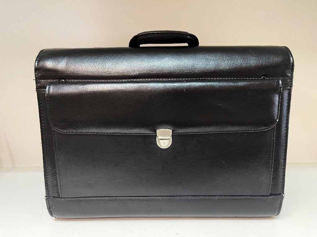 Leren Pilotkoffer ( 45 x 35 x 20cm) zo goed als nieuw, N, N, Pilotkoffer, Ophalen of Verzenden