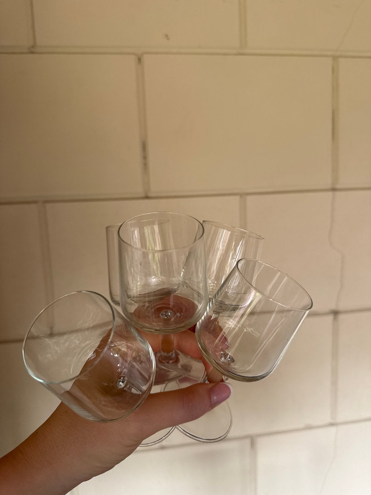 Set van 5 likeurglazen, Ophalen of Verzenden