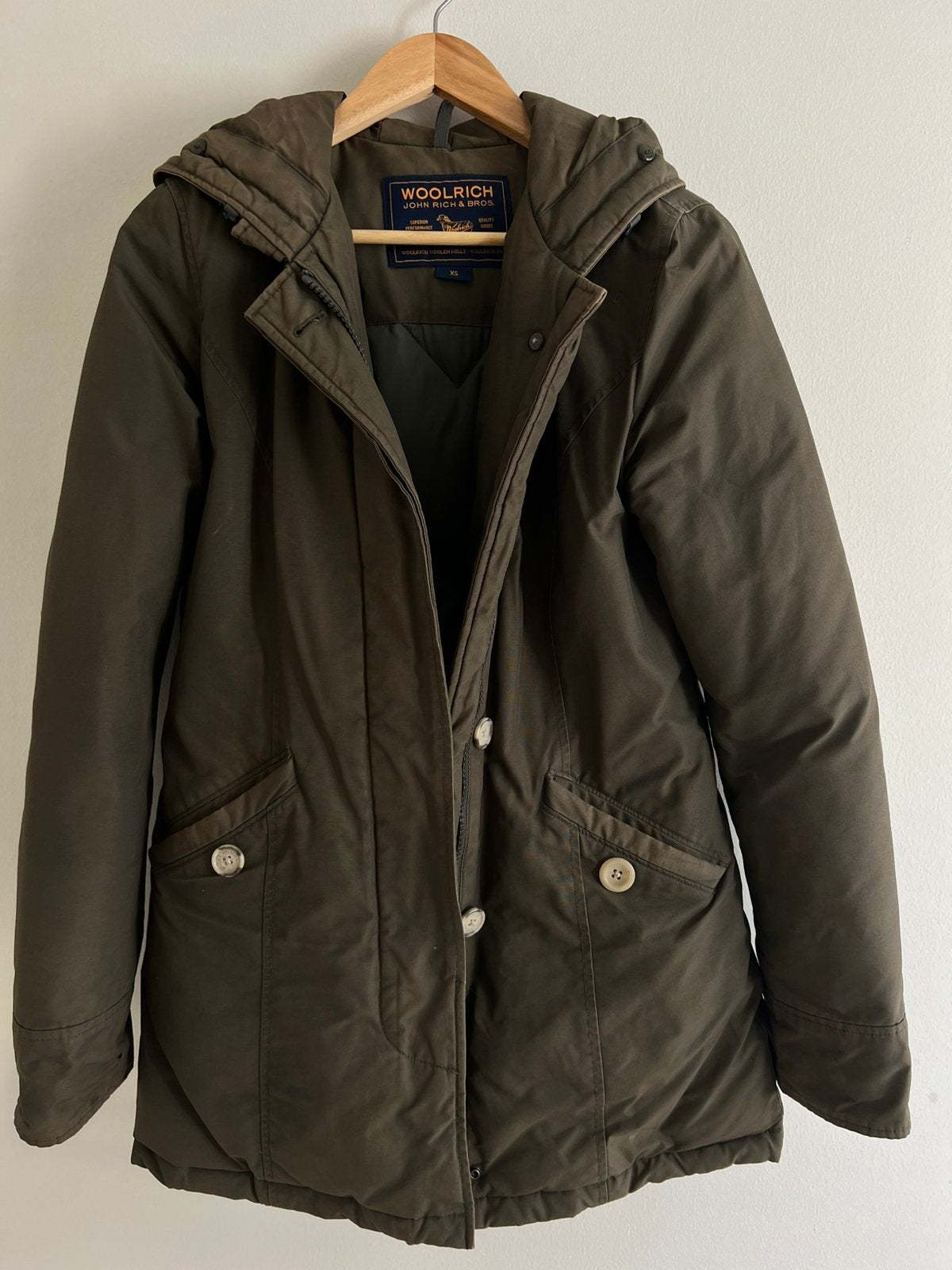 Woolrich havelnieuwe jas!, Ophalen of Verzenden, Zo goed als nieuw, Maat 34 (XS) of kleiner, Groen