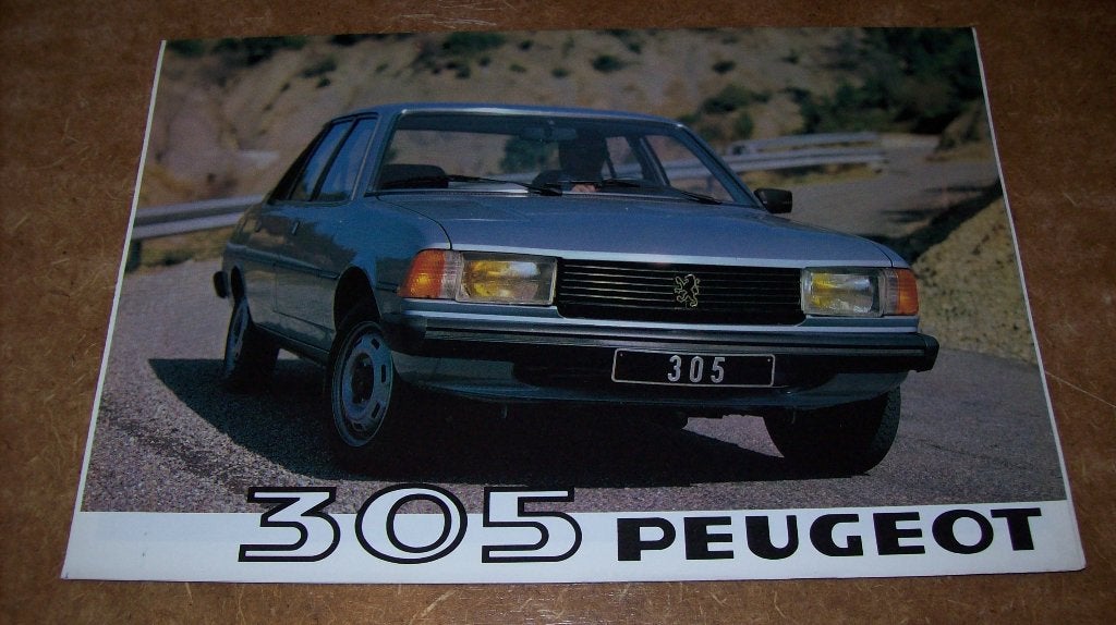 brochure Peugeot 305 modellen 1980, Ophalen of Verzenden, Nieuw, Peugeot
