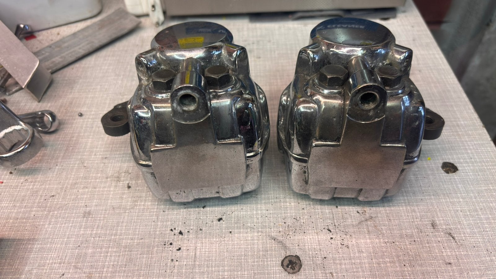 Chromen remklauw set Kawasaki Z900 Z650 classic, Motoren, Ophalen of Verzenden, Gebruikt