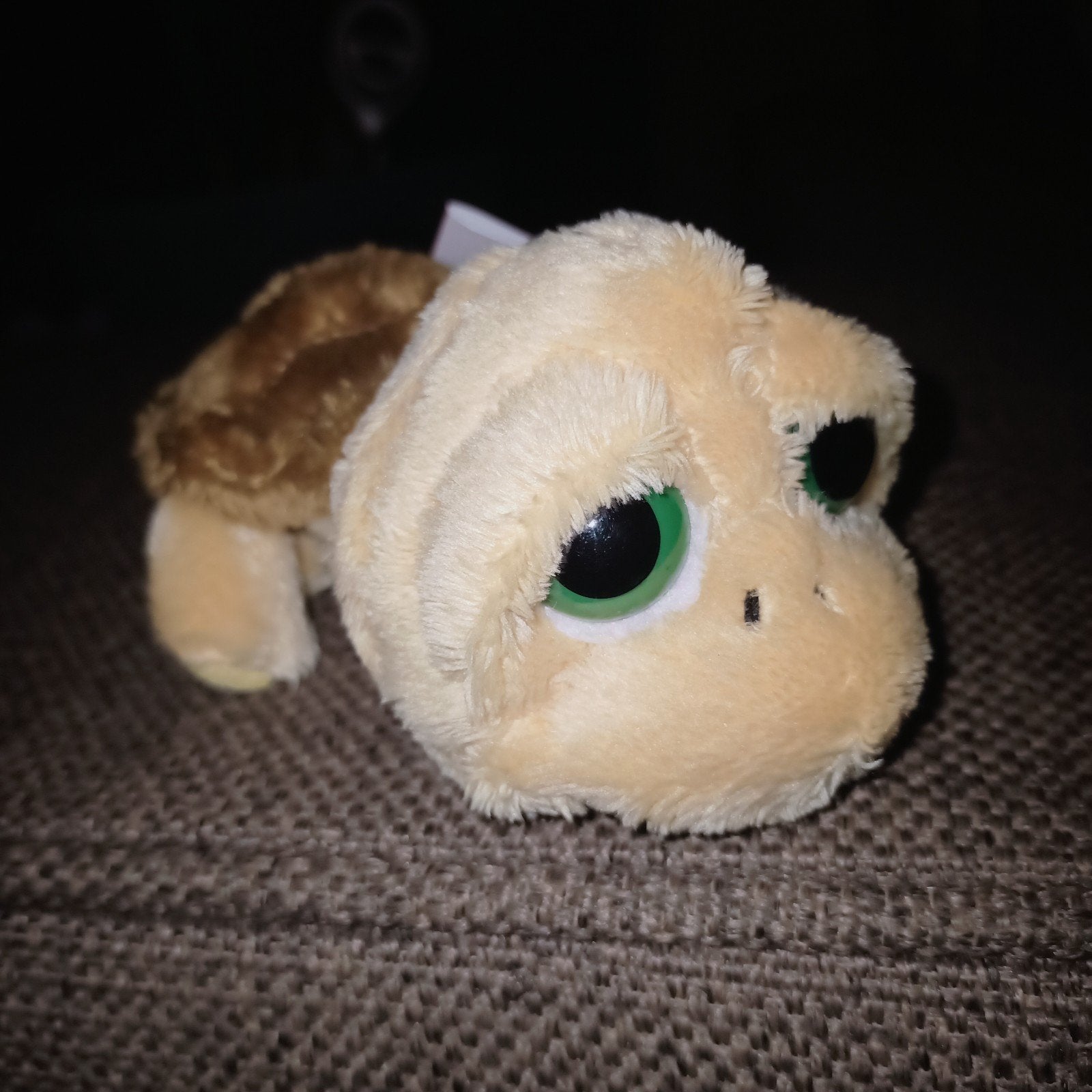 Russ berrie schildpadje, shelly., Kinderen en Baby's, Speelgoed | Knuffels en Pluche, Geel, Overige typen, Ophalen of Verzenden