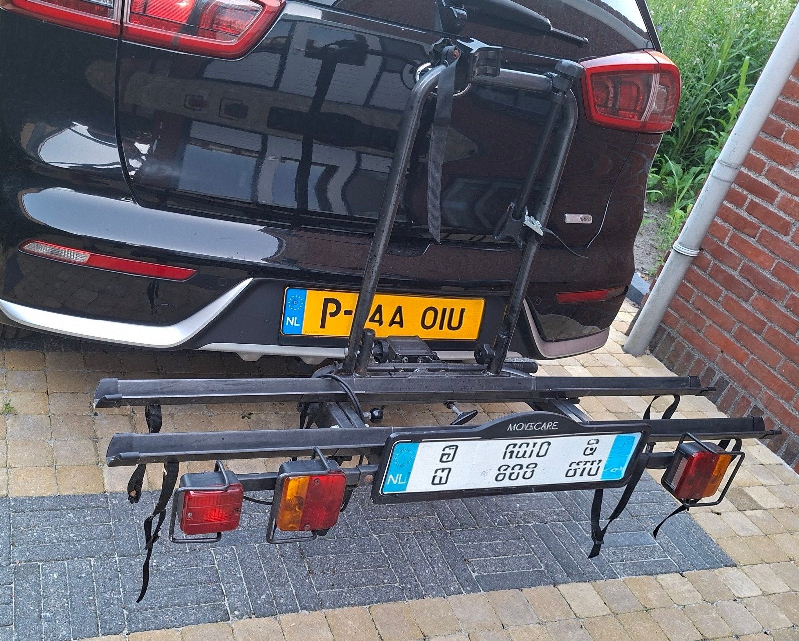 Stevige trekhaak fietsendrager voor 2 fietsen, Auto diversen, Fietsendragers, Gebruikt, Trekhaakdrager, Ophalen