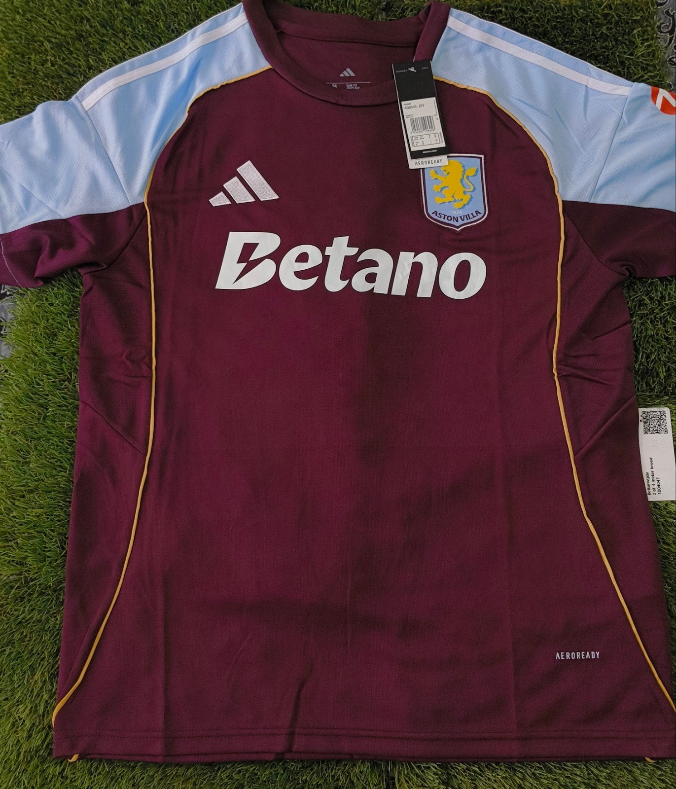 Aston Villa Thuisshirt S/M/L, Kleding | Heren, Sportkleding, Nieuw, Voetbal, Maat 46 (S) of kleiner, Rood, Ophalen of Verzenden