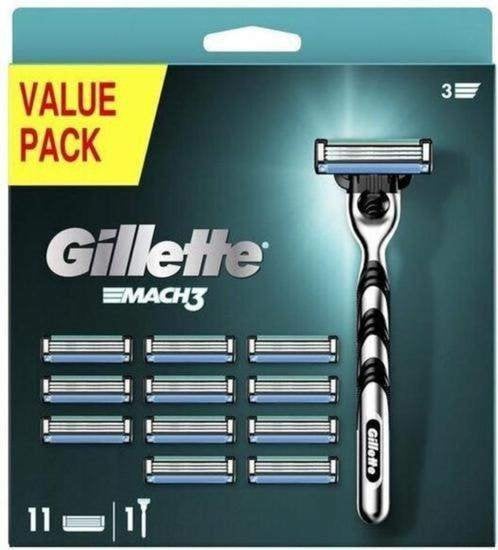 GILLETTE MACH3 SCHEERSYSTEEM - 12 Navulmesjes, Ophalen, Nieuw, Gehele gezicht