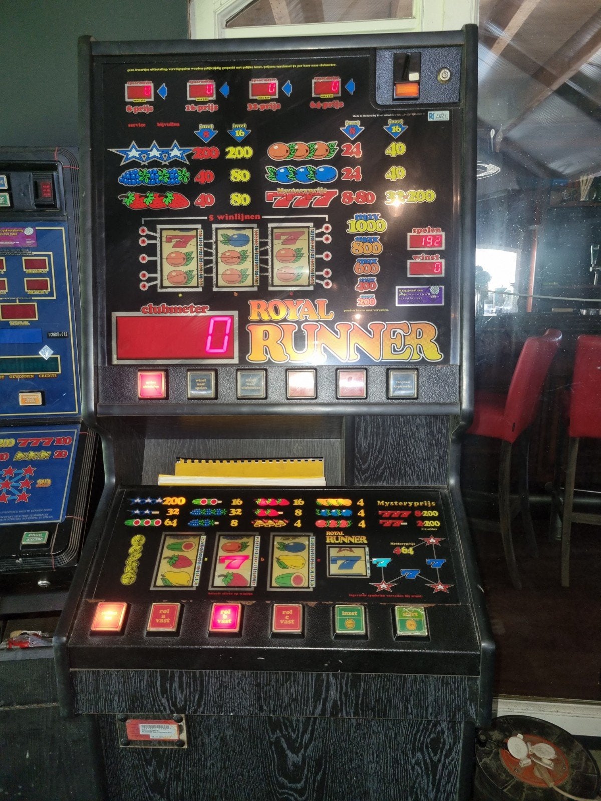 Royal Runner fruitautomaat - Klassieke gokkast, Verzamelen, Automaten | Gokkasten en Fruitautomaten, Overige munten, Ophalen of Verzenden