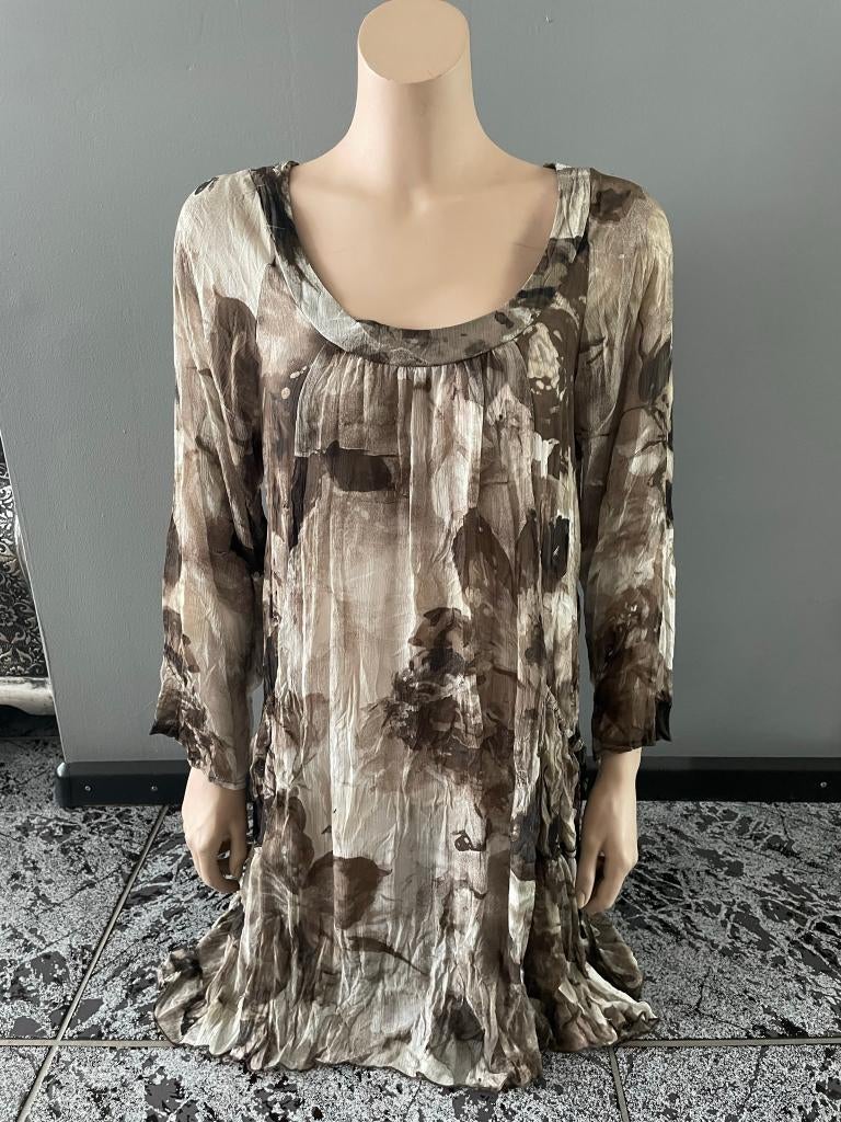 ZGAN Gafair Tuniek, beige/bruin, maat 38/40, Maat 38/40 (M), Gafair, Beige, Ophalen of Verzenden