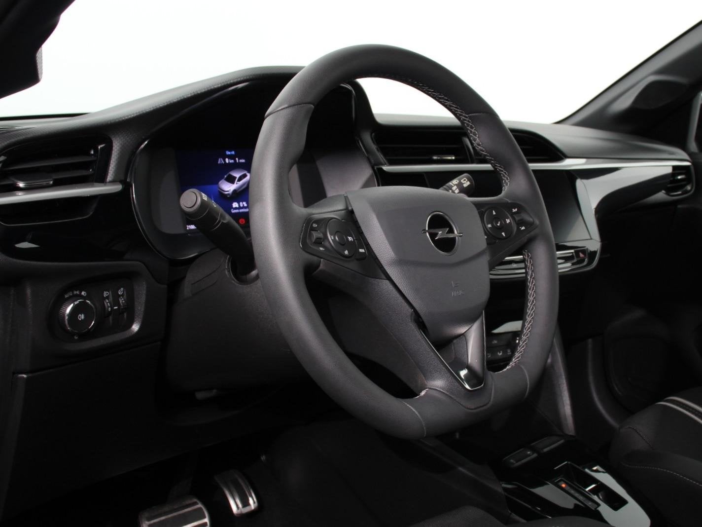 Opel Corsa 1.2 Turbo Hybrid 100pk Automaat GS Navigatie Appl, Gebruikt, 1199 cc, 610 kg, Zwart