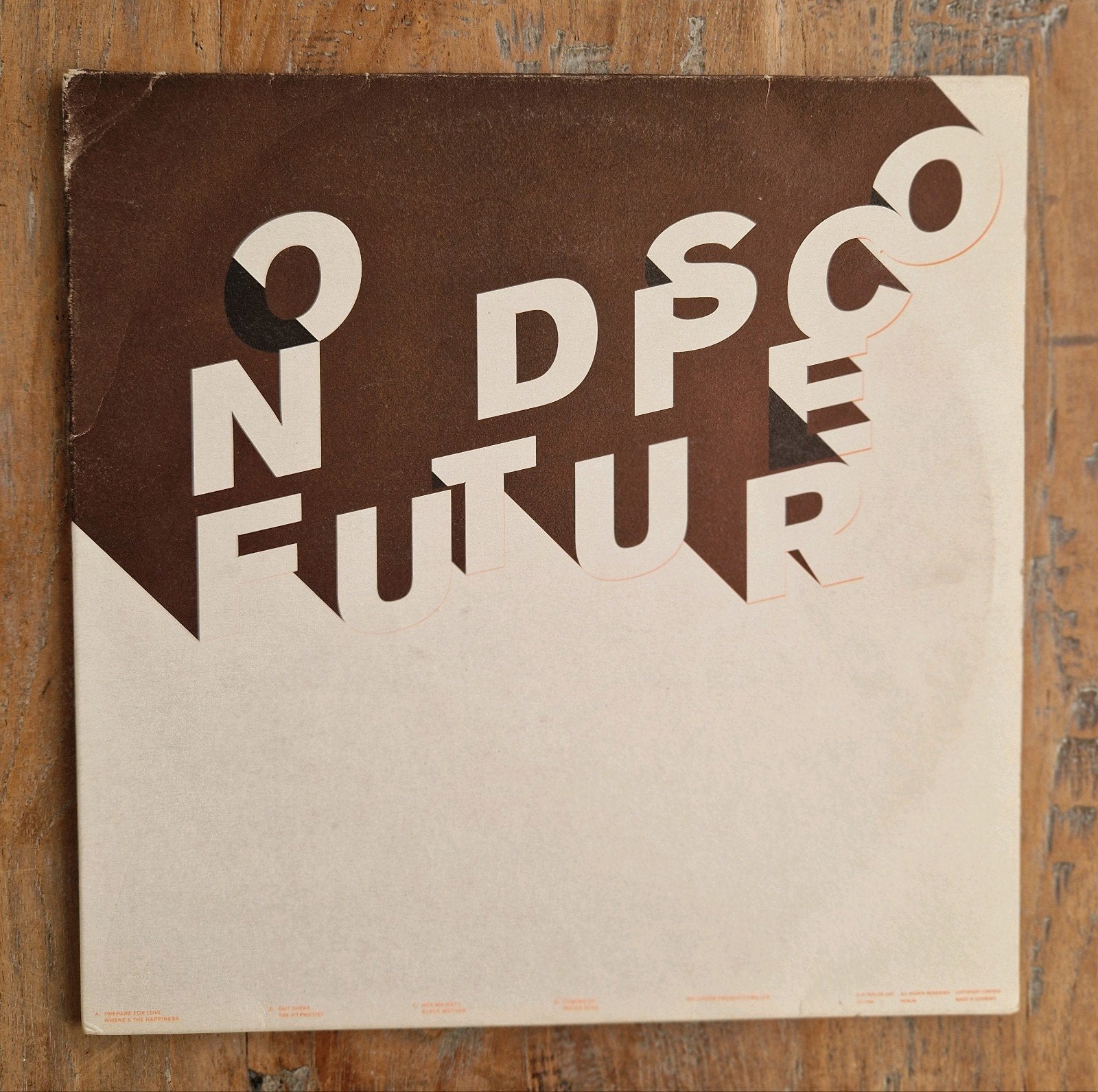 No Disco Future, Ophalen of Verzenden, Gebruikt, 12 inch, Disco