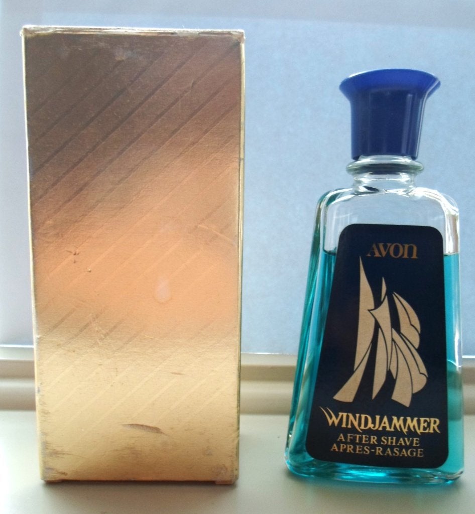 Avon after shave fles Windjammer. 120 ml., Verzamelen, Ophalen of Verzenden, Parfumfles, Gevuld