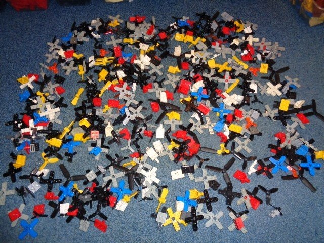 Partij B46=Lego helikopter onderdelen