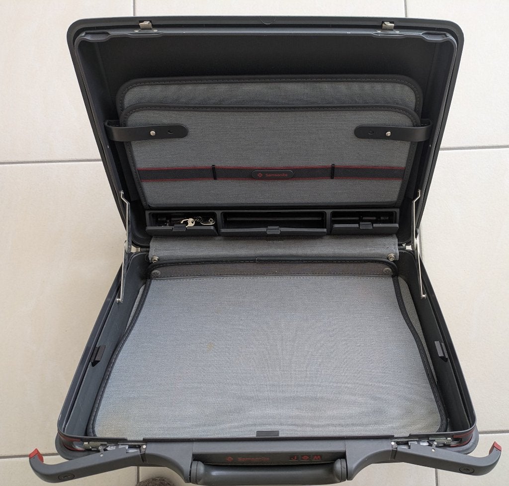 Samsonite akten koffer, Gebruikt, Hard kunststof, Slot, Minder dan 50 cm