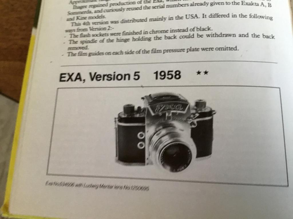 Vintage Ihagee EXA Version 5 Camera (1958) -, Audio, Tv en Foto, Fotocamera's Analoog, Ophalen of Verzenden, Gebruikt, Spiegelreflex