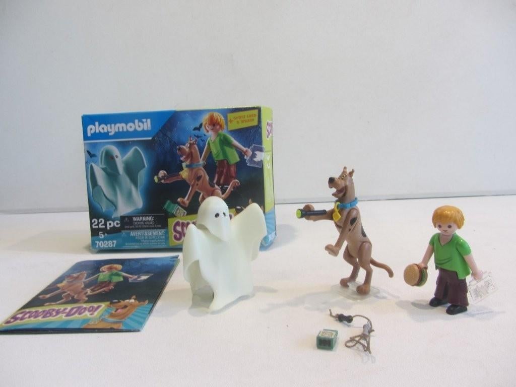 PLAYMOBIL SCOOBY-DOO! Scooby & Shaggy met geest - 70287 doos, Ophalen of Verzenden, Gebruikt, Los playmobil