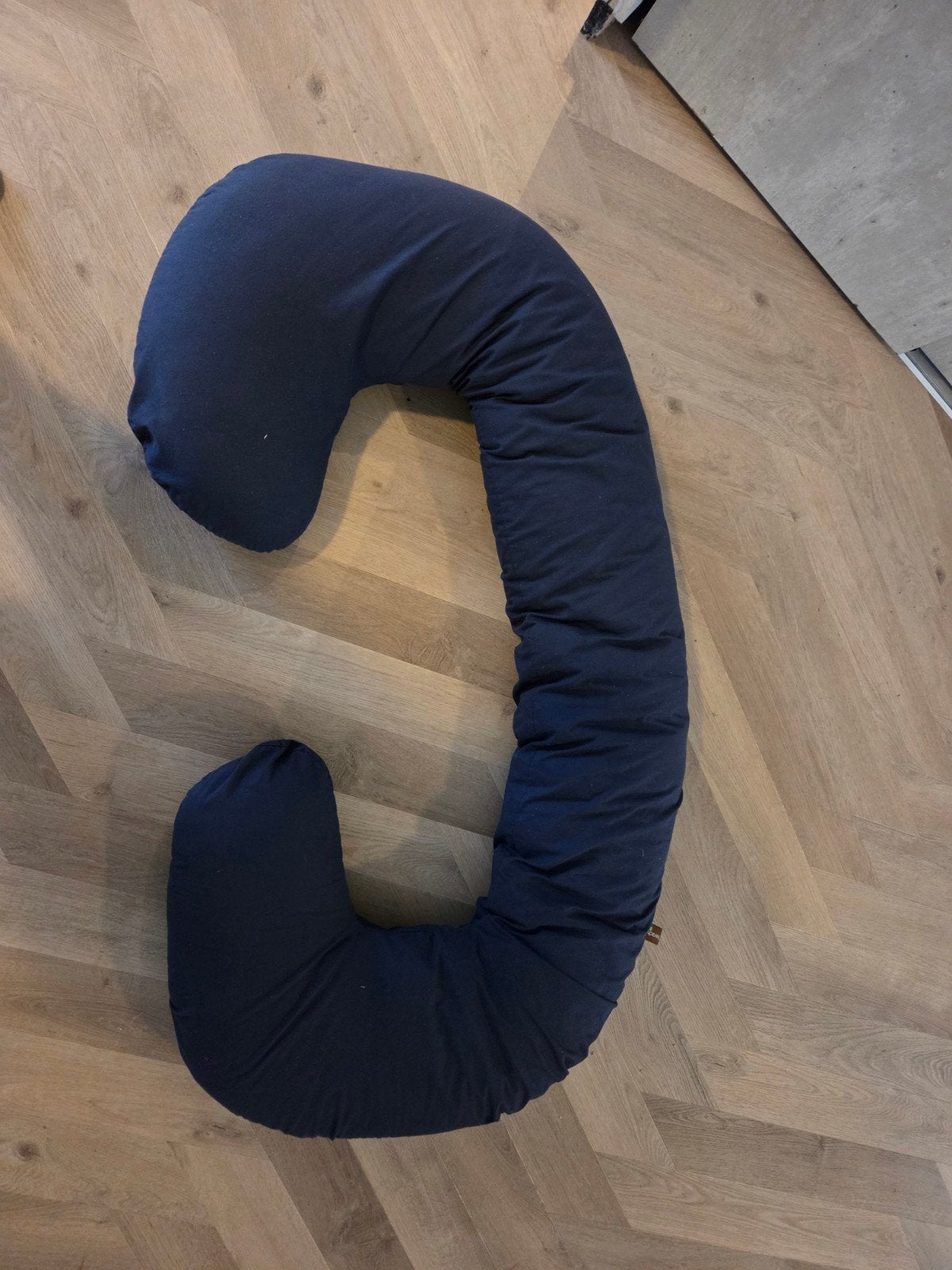 Donkerblauw voedingskussen/zwangerschapskussen, Ophalen, Gebruikt