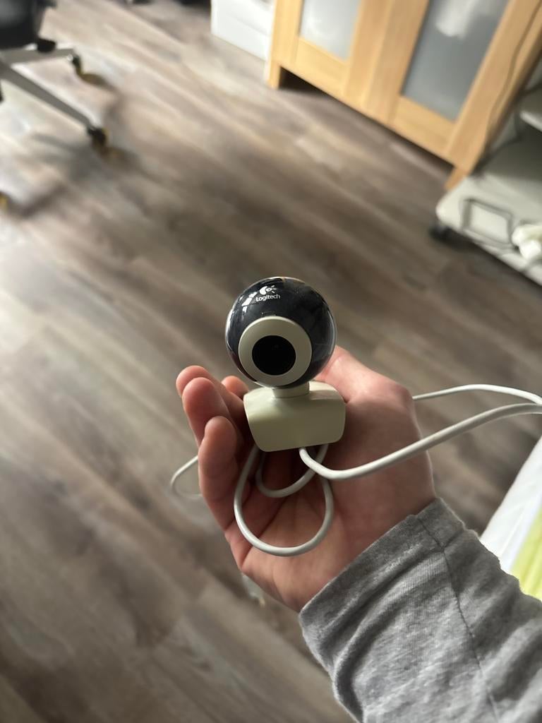 Logitech Webcam - Ideaal voor videobellen, Computers en Software, Webcams, Gebruikt, Ophalen of Verzenden, Windows, Microfoon