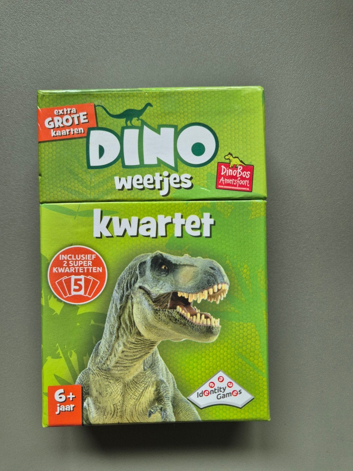 Dino weetjes kwartet - DinoBos Amersfoort, Drie of vier spelers, Ophalen of Verzenden, Gebruikt, DinoBos Amersfoort