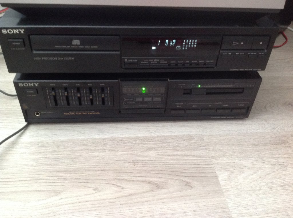 Sets=Sony TA-AX220 +Sony CDP-292, Audio, Tv en Foto, Stereo-sets, Zo goed als nieuw, Sony, Cd-speler, Losse componenten