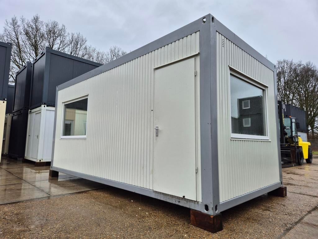 6x3m kantoorunit / woonunit / directiekeet / bouwkeet, Ophalen