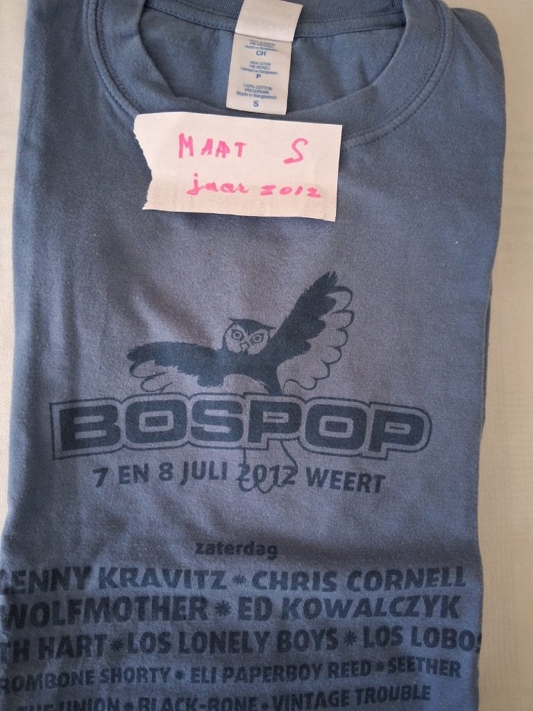 Bospop shirt maat S, Ophalen of Verzenden, Maat 46 (S) of kleiner, Blauw