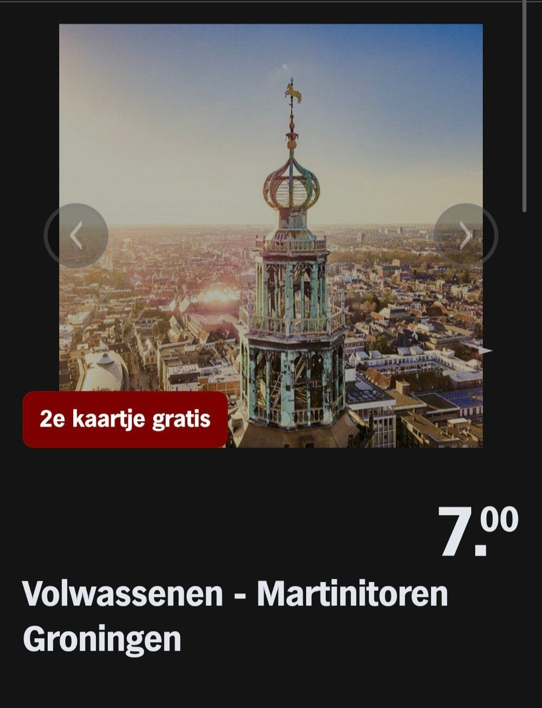 MARTINITOREN ♡ 2e kaartje gratis (AH SPAARKAARTEN), Overige typen