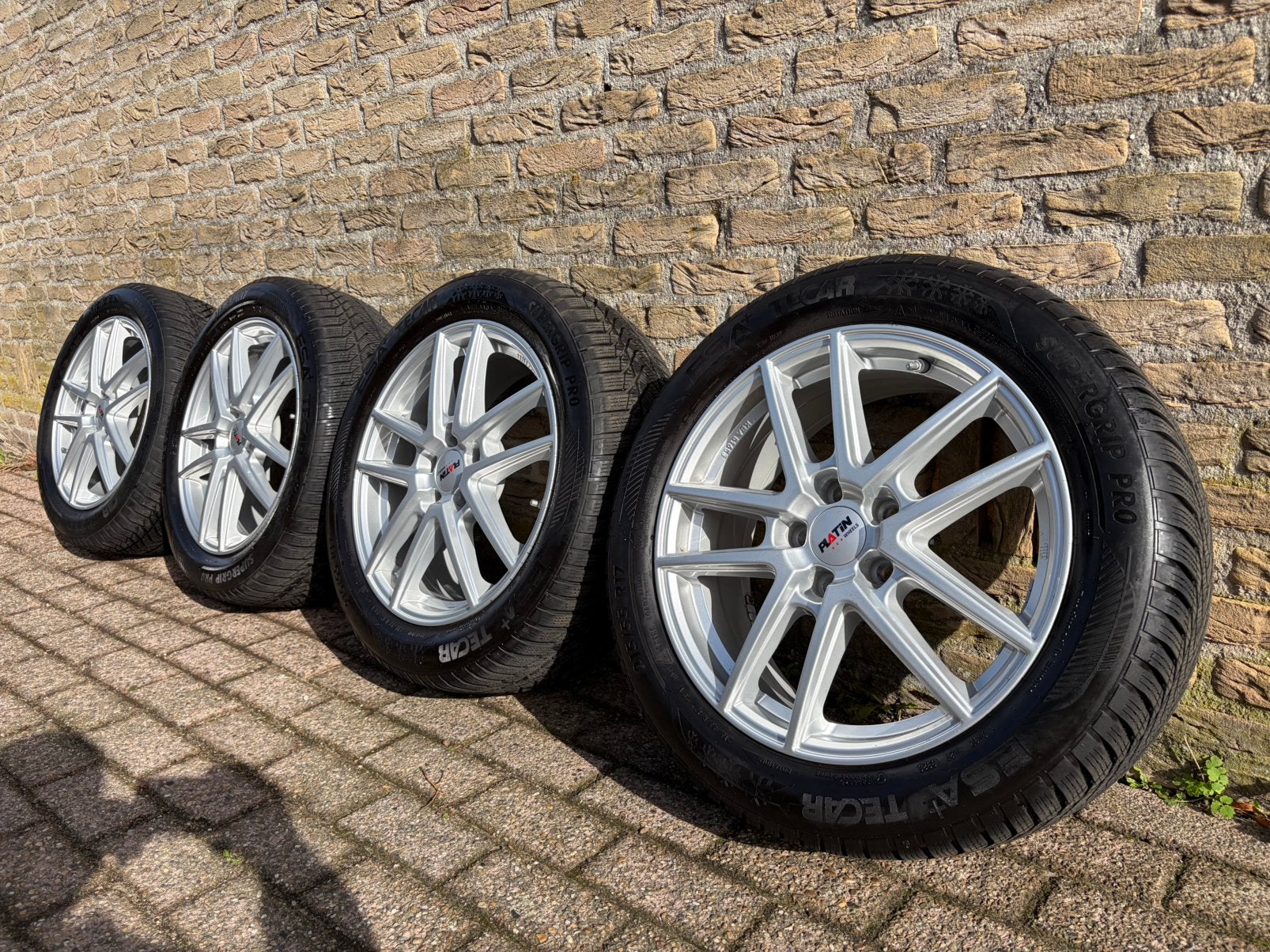 Te koop: Ford 5x108 17” velgen+winterbanden en TPMS, Ophalen, Banden en Velgen, 17 inch, Winterbanden
