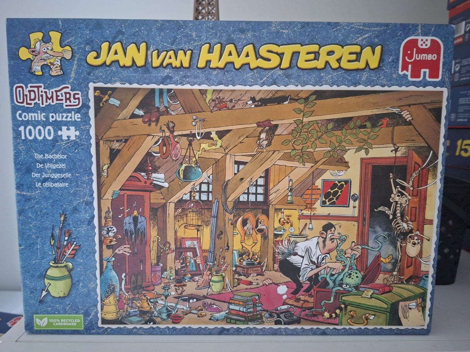 Jan van Haasteren 1000 stukjes de bachelor, Ophalen of Verzenden, 500 t/m 1500 stukjes, Zo goed als nieuw