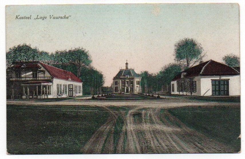 Kasteel Lage Vuursche 1925, Ophalen of Verzenden, 1920 tot 1940, Gelopen, Utrecht