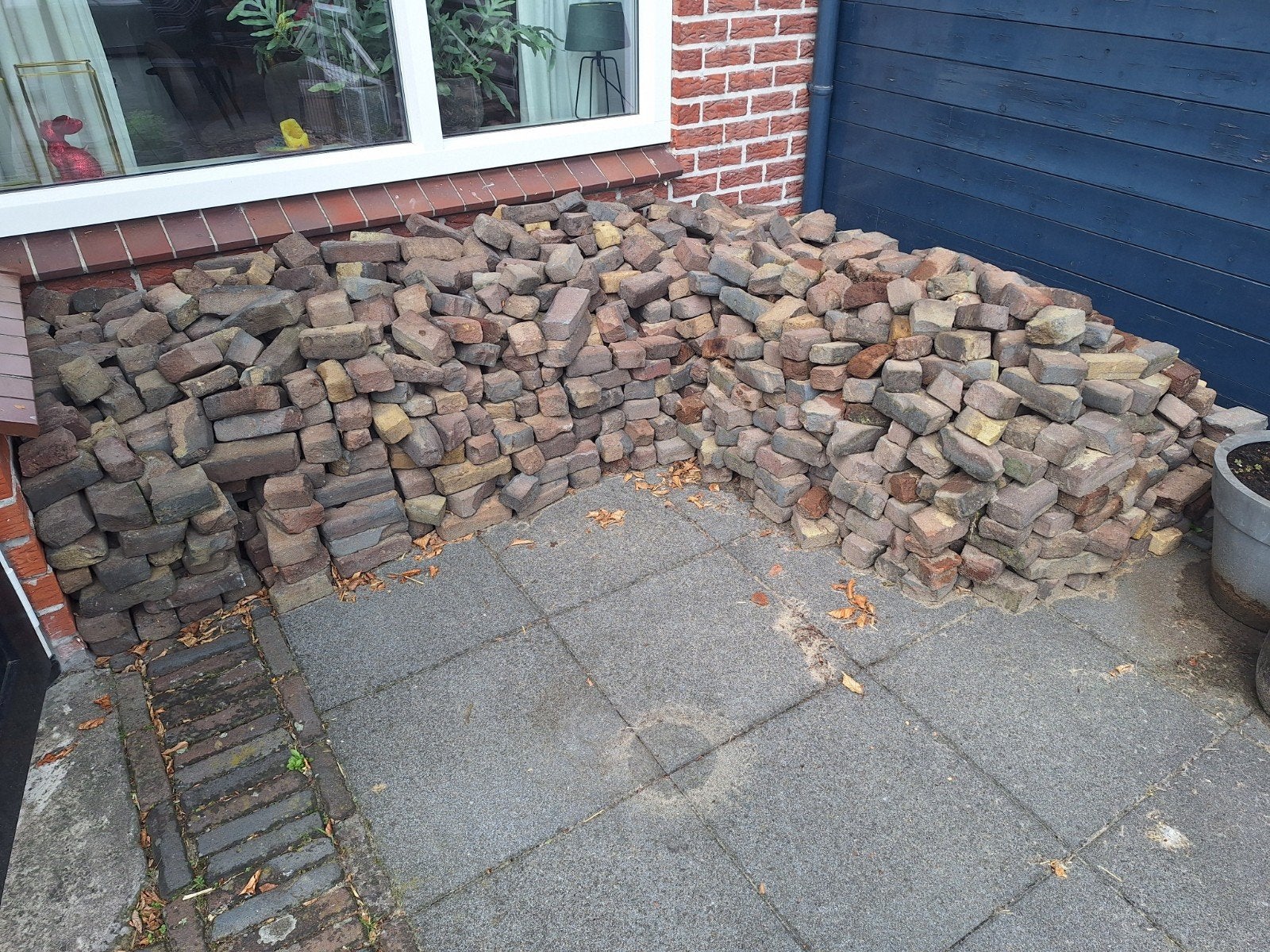 Gebruikte waaltjes, Tuin en Terras, Tegels en Klinkers, Ophalen, Gebruikt, Beton