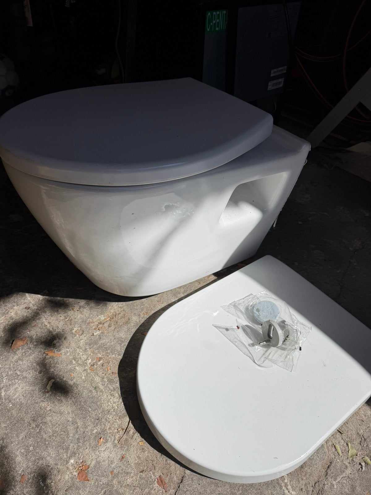 Randloze toiletpot Serel wit incl wc bril, Ophalen of Verzenden, Toilet