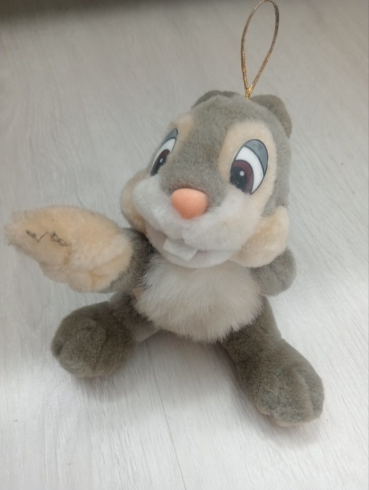 Vintage knuffel Stampertje uit de film Bambi, Verzamelen, Disney, Ophalen of Verzenden, Overige figuren, Gebruikt, Knuffel
