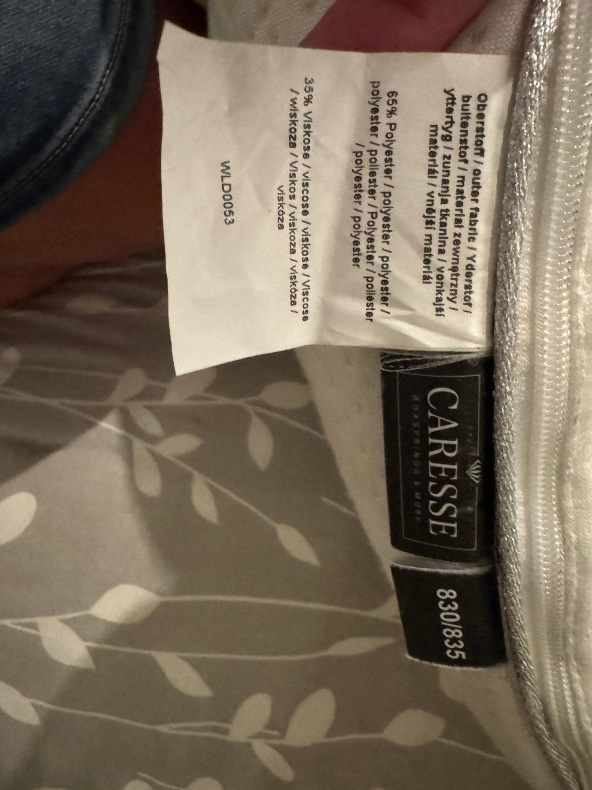 Te koop aangeboden zgan Caresse Splittopper 830/835, Ophalen, Tweepersoons, Zo goed als nieuw, 200 cm
