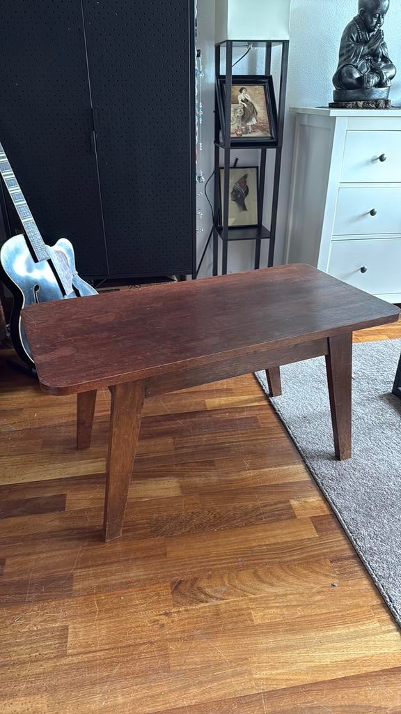 Salon tafel eiken bruin retro, Ophalen, Minder dan 50 cm, Gebruikt, 50 tot 100 cm