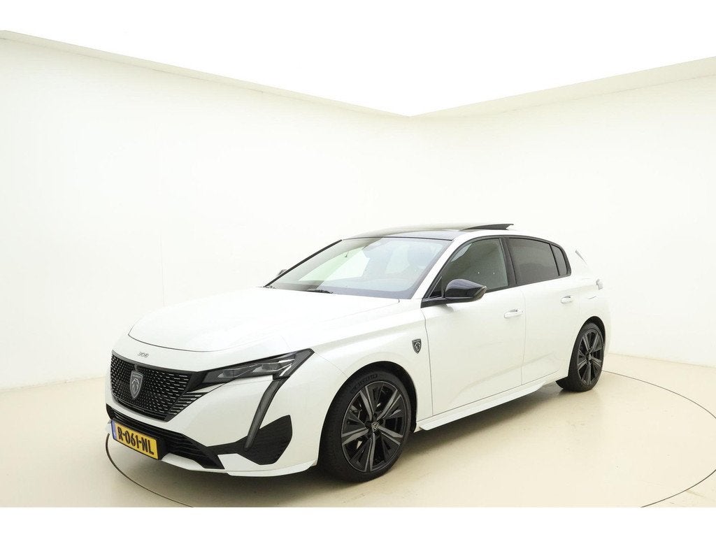 Peugeot 308 1.6 Plug-in Hybrid 225 GT Automaat | Navigatie |, Auto's, Peugeot, 4 cilinders, Wit, Bedrijf, Hybride Elektrisch/Benzine