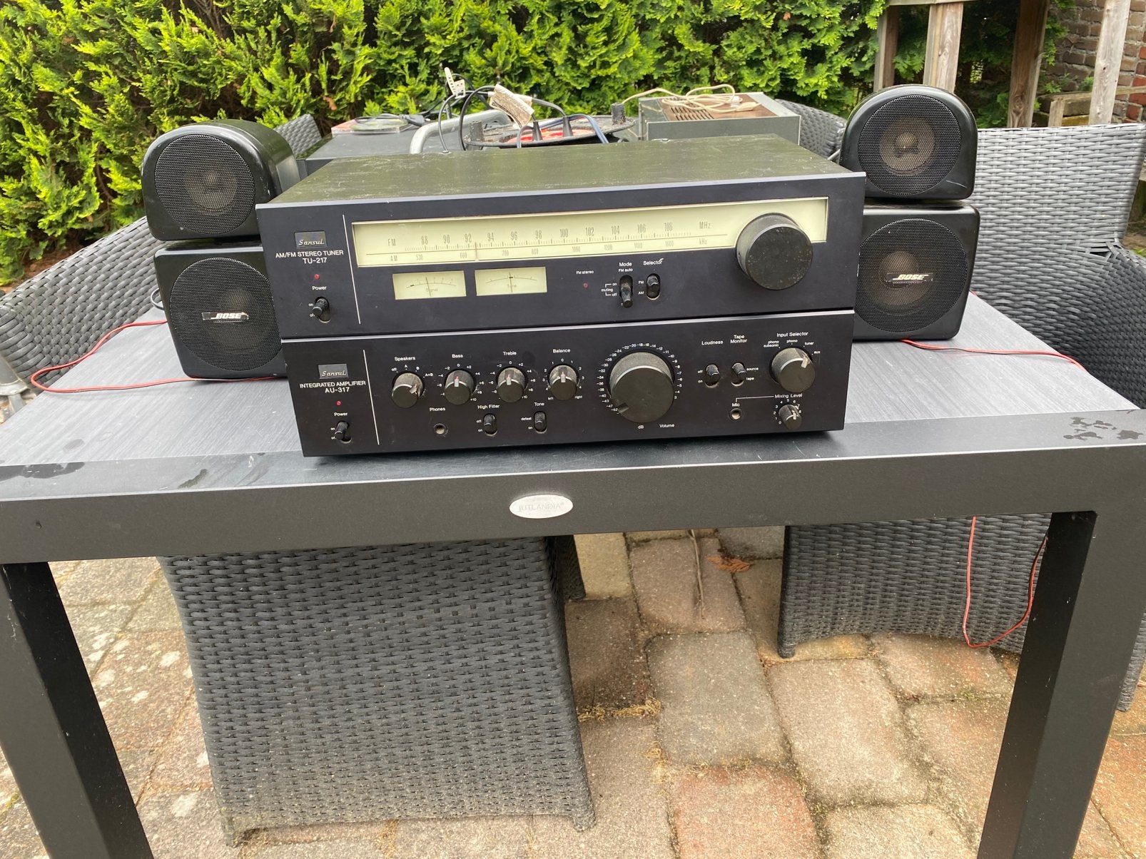 Vintage Sansui AU317 met TU217 goedwerkend, Ophalen of Verzenden, Zo goed als nieuw, Minder dan 60 watt, Overige merken