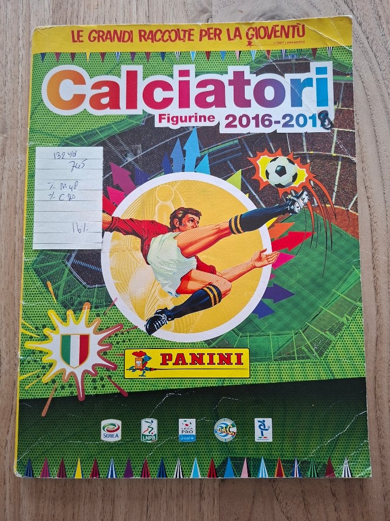 Voetbal verzamelalbum Calciatori 2016-2017 16% vol, Ophalen of Verzenden, Gebruikt, Buitenlandse clubs, Boek of Tijdschrift