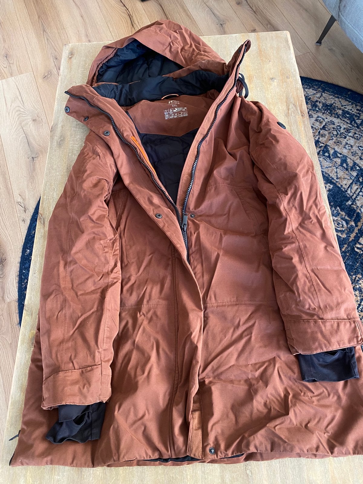ANWB winterjas 2xl dames kerst, Ophalen of Verzenden, Gedragen, Maat 46/48 (XL) of groter, Bruin