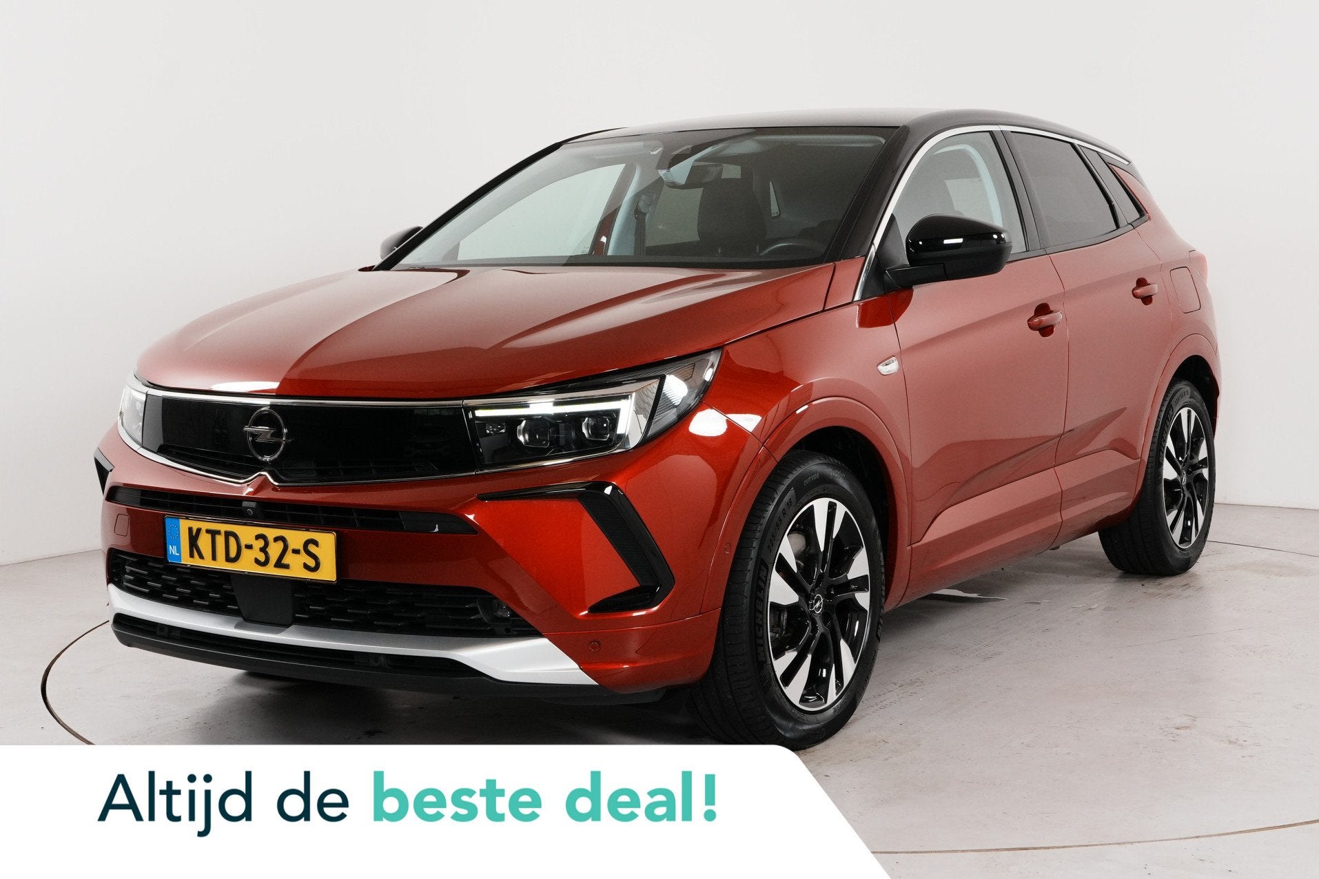 Opel Grandland 1.6 Turbo GS Line 225 pk PHEV | AGR | 360 Cam, Auto's, Opel, Euro 6, 4 cilinders, Grijs, Hybride Elektrisch/Benzine