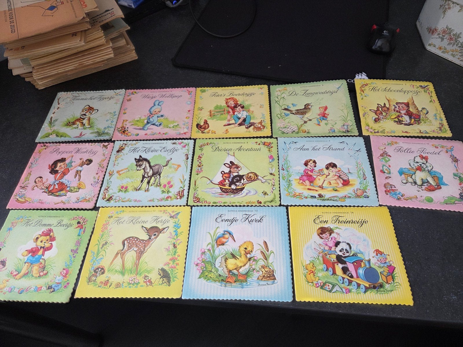 Nutricia linnen kinderboekjes nr 1 t/m 14 - Zeer goede staat, Boeken, Ophalen of Verzenden, Zo goed als nieuw, 2 tot 3 jaar