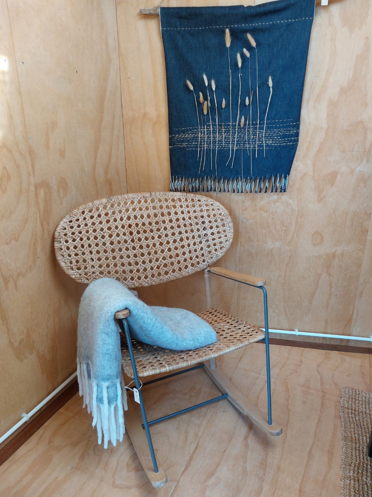 Ikea Gronadal Schommelstoel Tuinstoel Lounge Stoel Riet, Huis en Inrichting, Ophalen, Gebruikt, Eén