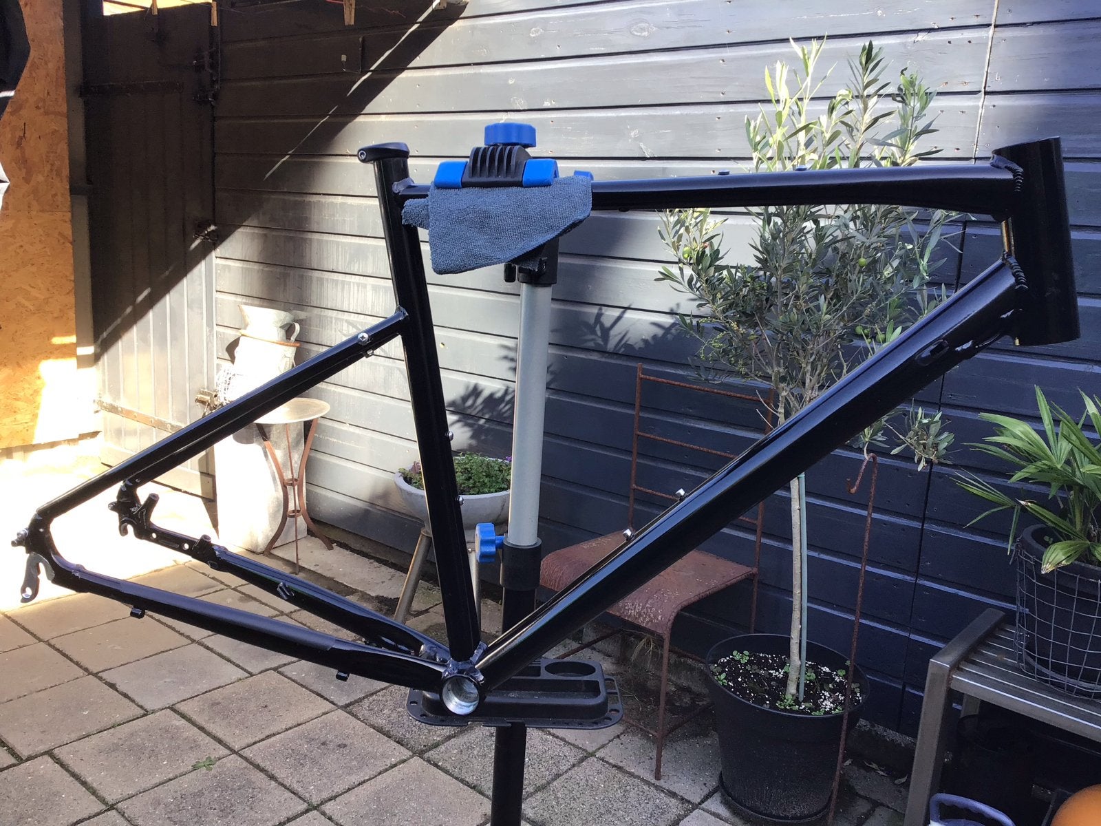 Zwart fietsframe - Zo goed als nieuw, Fietsen en Brommers, Frame, Staal, Ophalen of Verzenden, Zo goed als nieuw