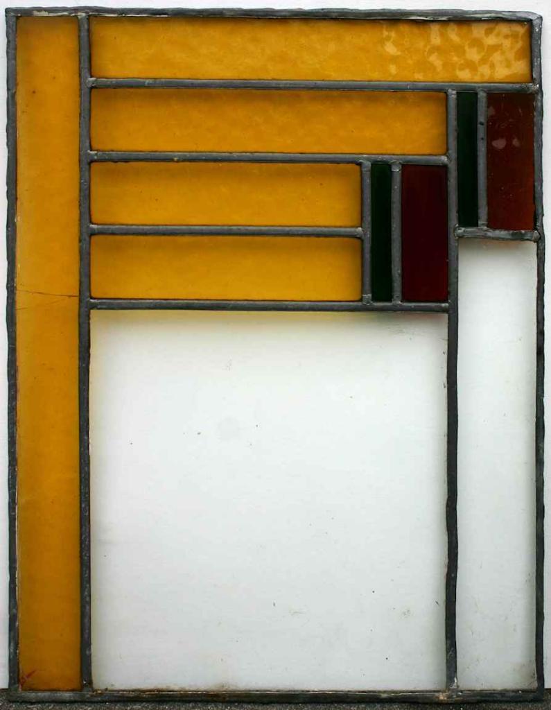 Glas in lood, Ophalen, Gevelraam of Ruit, Gebruikt, Minder dan 80 cm