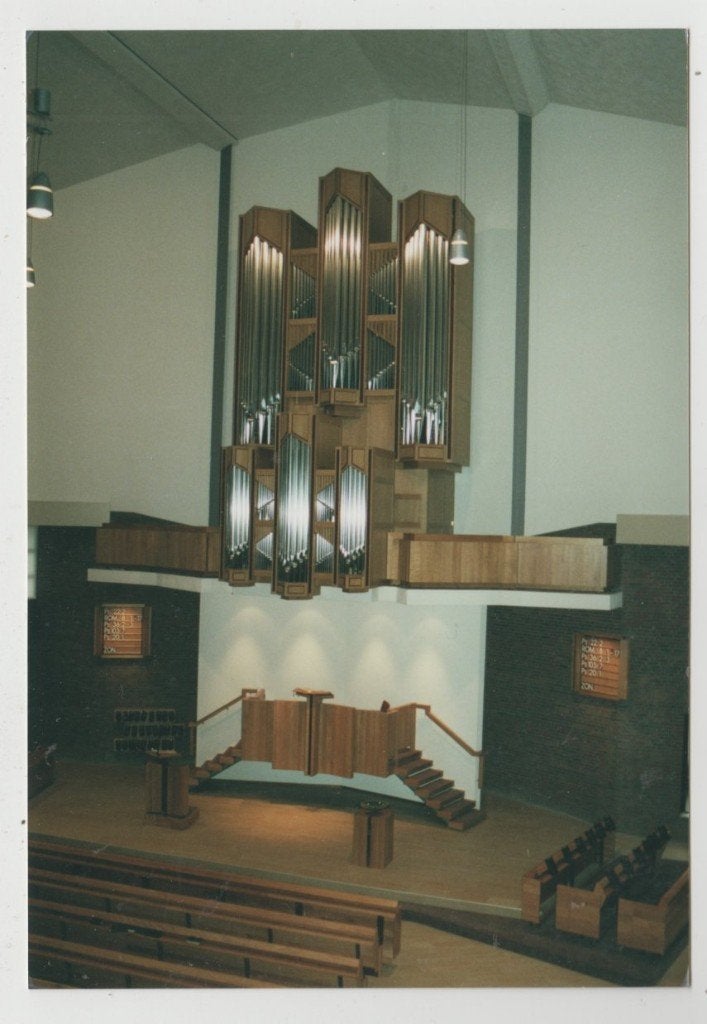 Veenendaal Advents Kerk 1998 Geref. Gemeente Interieur FOTO, Ophalen of Verzenden, 1980 tot heden, Utrecht