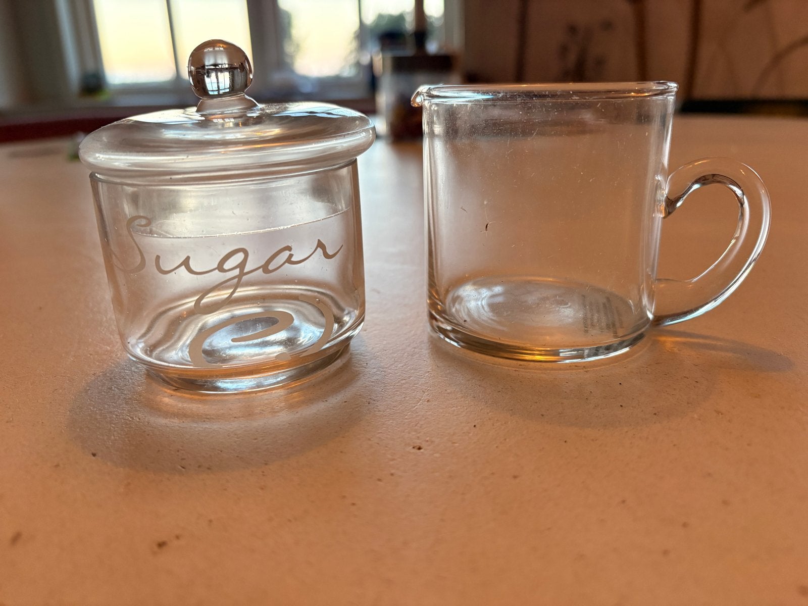 Riviera Maison Milk & Sugar Stackable Set - Zo goed als nieu, Ophalen of Verzenden, Zo goed als nieuw, Riviera Maison, Glas