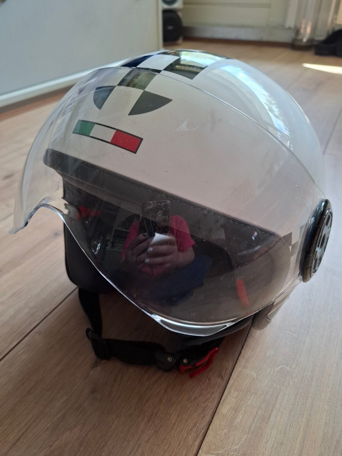 Witte motor/scooter helm maat S - Weinig gebruikt, Ophalen of Verzenden
