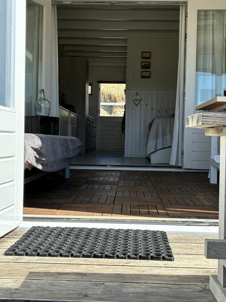 Sfeervol strandhuis op wielen te koop, zonder standplaats, Vakantie, Vakantiehuizen | Overige landen, Overige typen, Overige, Aan zee