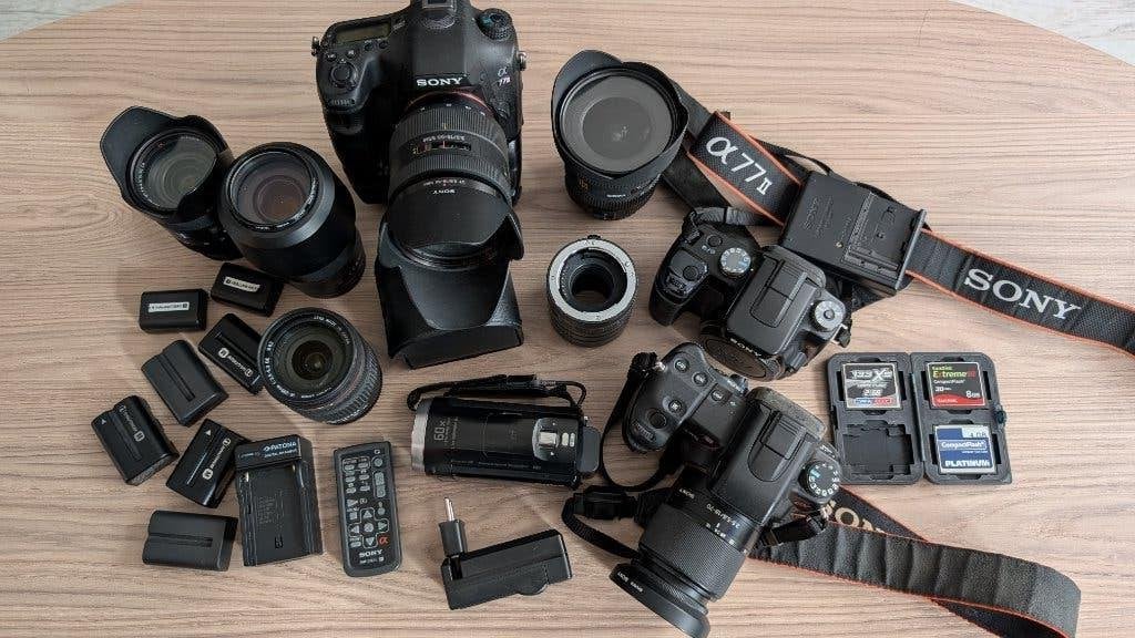 Sony A-Mount Fotografie Set + Sony Camcorder, Sony, Overige typen, Ophalen, Gebruikt