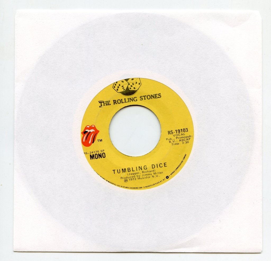 Rolling Stones - Tumbling Dice (US single), Ophalen of Verzenden, Gebruikt, 7 inch, Rock en Metal